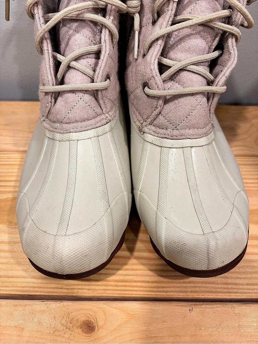 Sperry Saltwater Women's Winter Boots Pink & White US 6M